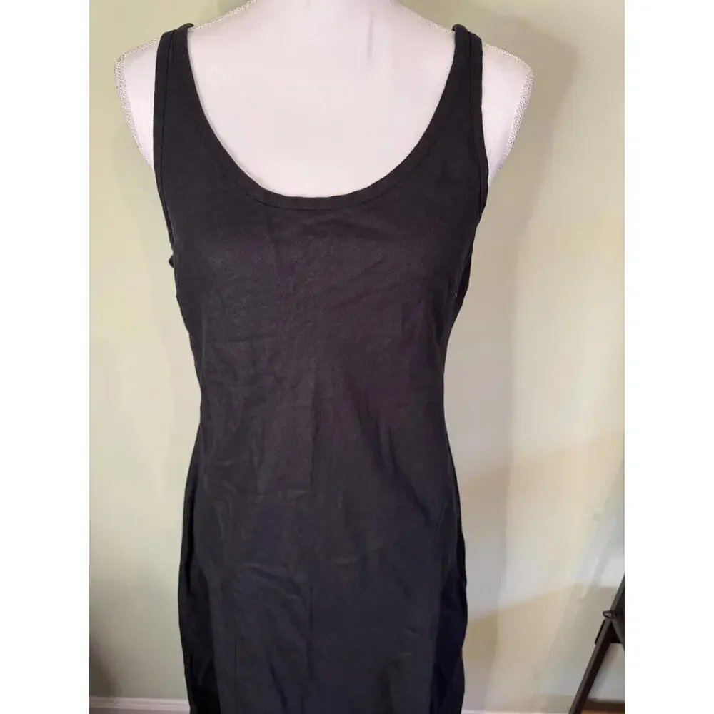 NWT! Madewell Scoopneck Sleeveless Midi Dress in 100% Linen Size 6 - Picture 3 of 9